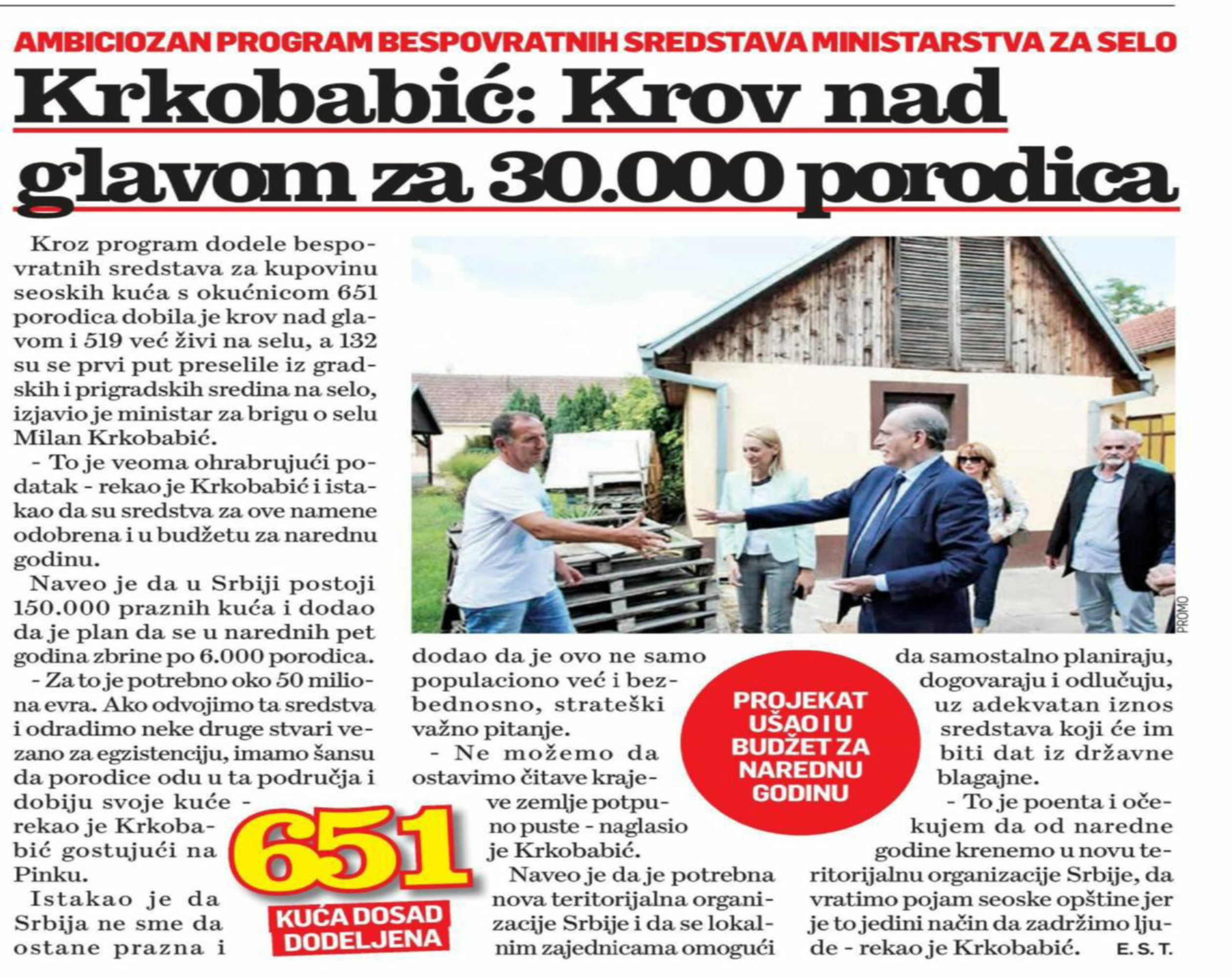  Krkobabić - Krov nad glavom za 30.000 porodica 